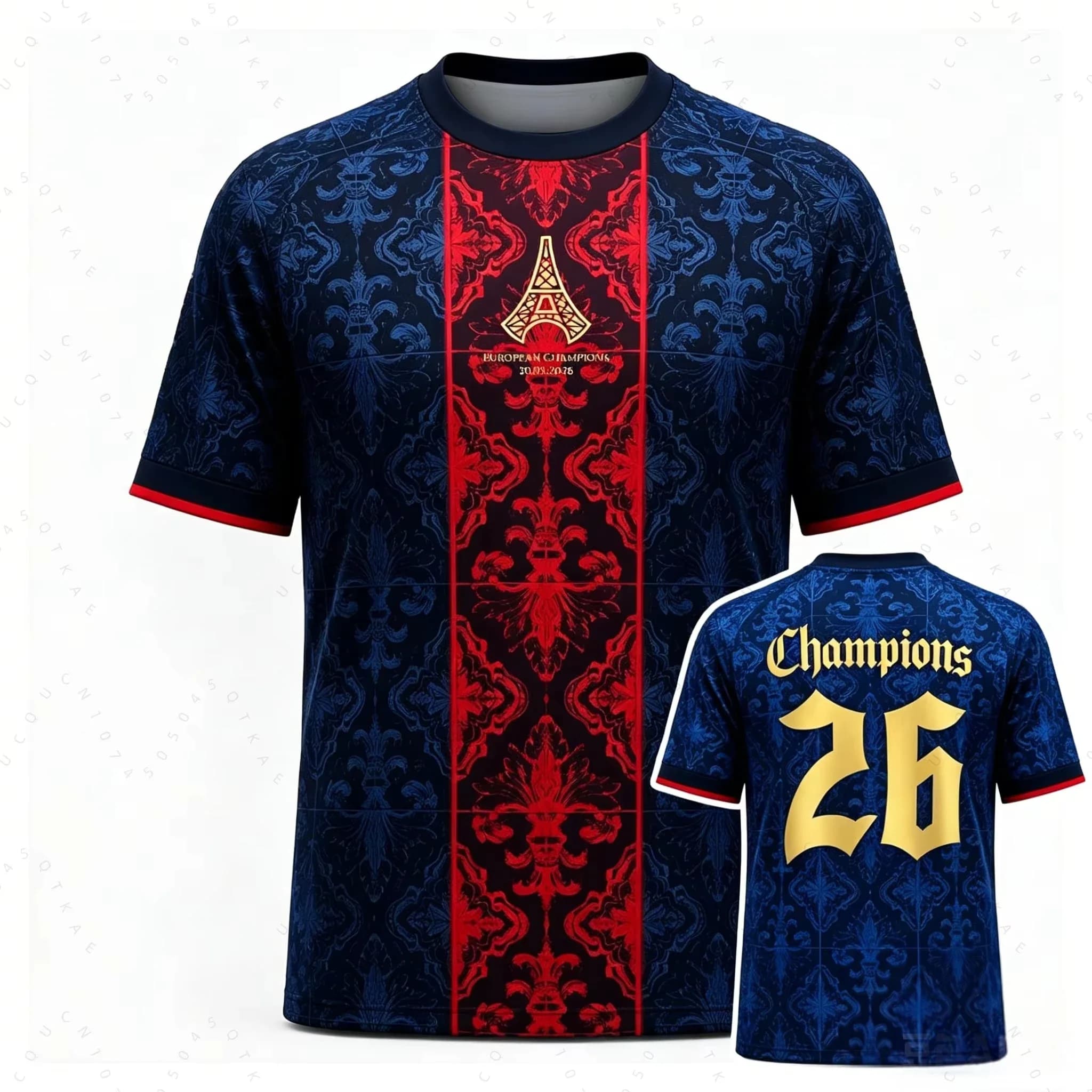 2026 new Football short-sleeved jersey training league T-shirt