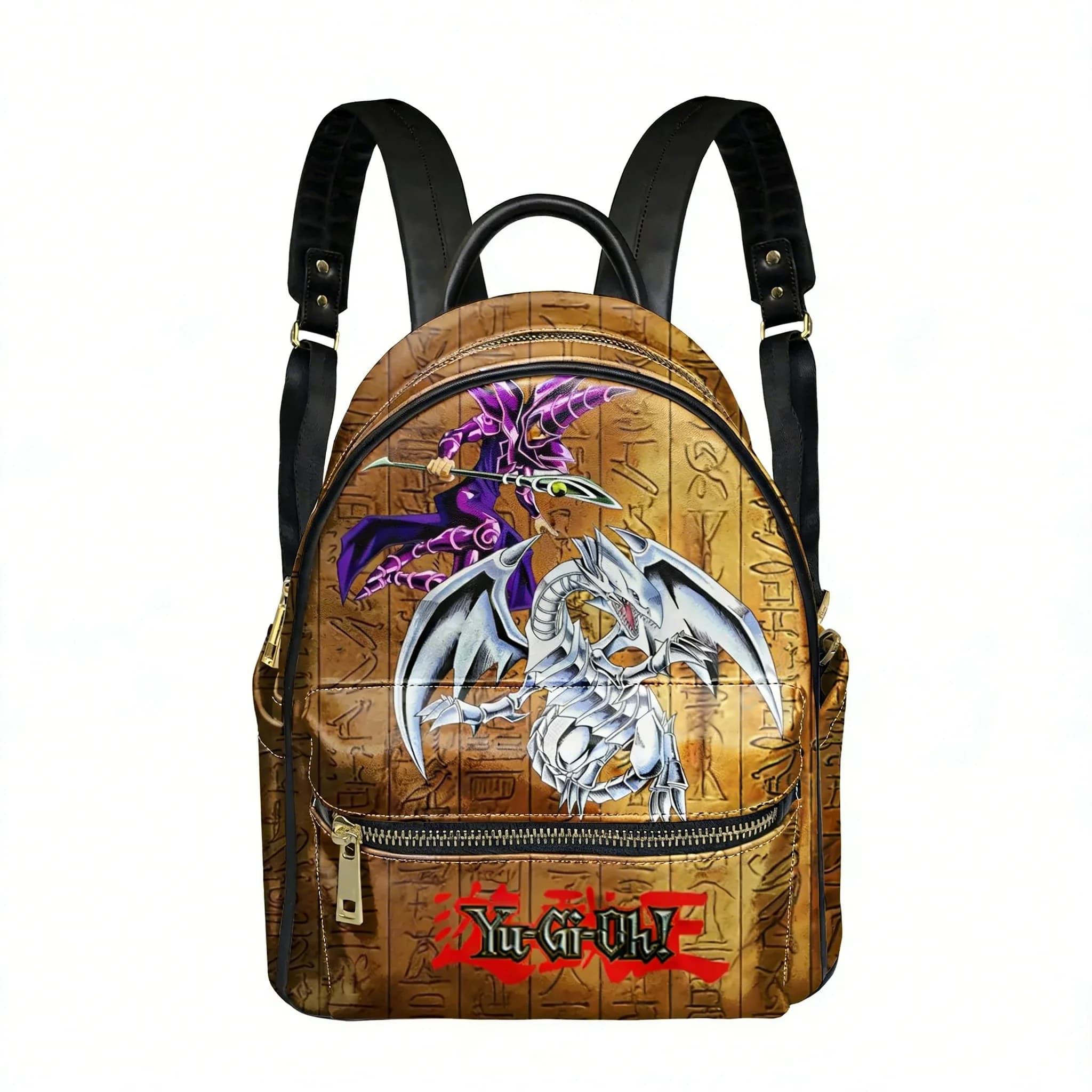 Yu Gi Oh Anime Yugi Muto Zaino da donna e da uomo personalizzato con doppia tracolla, borsa da viaggio d'affari, zaino regalo, zaino da giorno