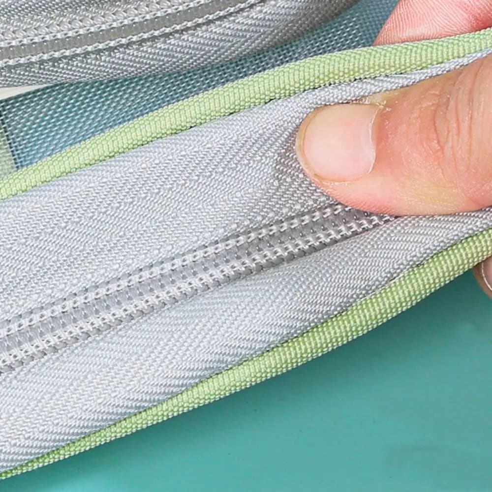 Thickened Test Paper Storage Bag Three-layer Partition with Double-sided Labels File Folder Bag Zipper Large Capacity