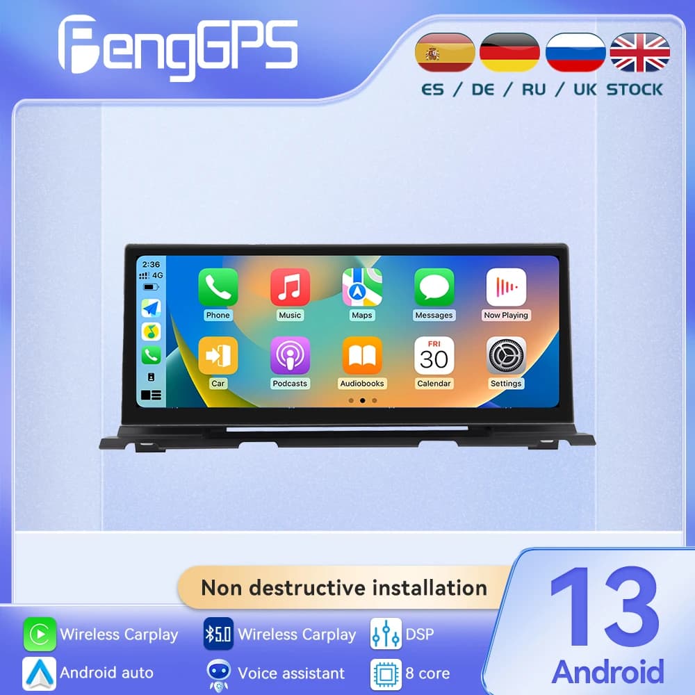 ID9 12.3 "Carplay Per BMW Serie 6 F06/F12 2010-2017 4pin Android 13 Auto GPS di Navigazione Lettore Multimediale Auto Stereo autoradio