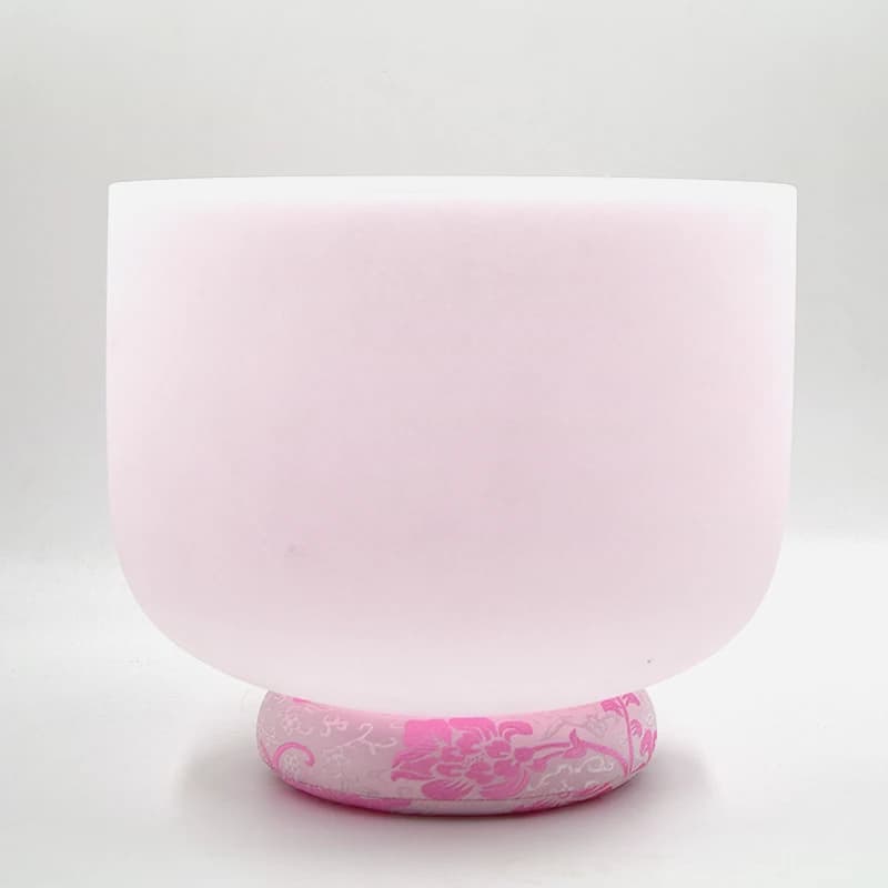 Customized Sound Healing Bowls Natural Gemstones Color Quartz Alchemy Frosted Crystal Singing Bowls Sound Healing Instruments