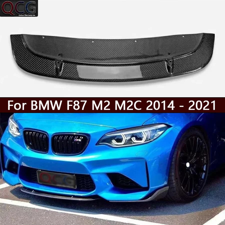 Per BMW F87 M2 M2C 2014-2021 In Fibra di Carbonio labbro Anteriore Auto Paraurti Anteriore Deviatore Spoiler Diffusore mento Accessori Auto body kit