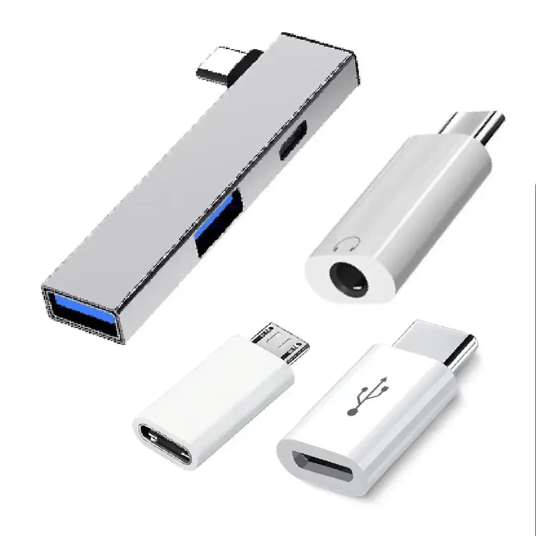 Set Docking Station In-Line: Hub USB/Type-C Dual-Port 3.0 + Adattatore Type-C a Jack per Cuffie da 3,5mm