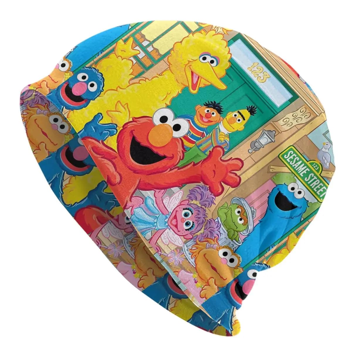 Commedia S-Sesame Street Caps Sesame Street Cartoon Vintage Uomo Donna Street Skullies Berretti Cappelli Estate Caldo Cappello a cuffia a doppio uso