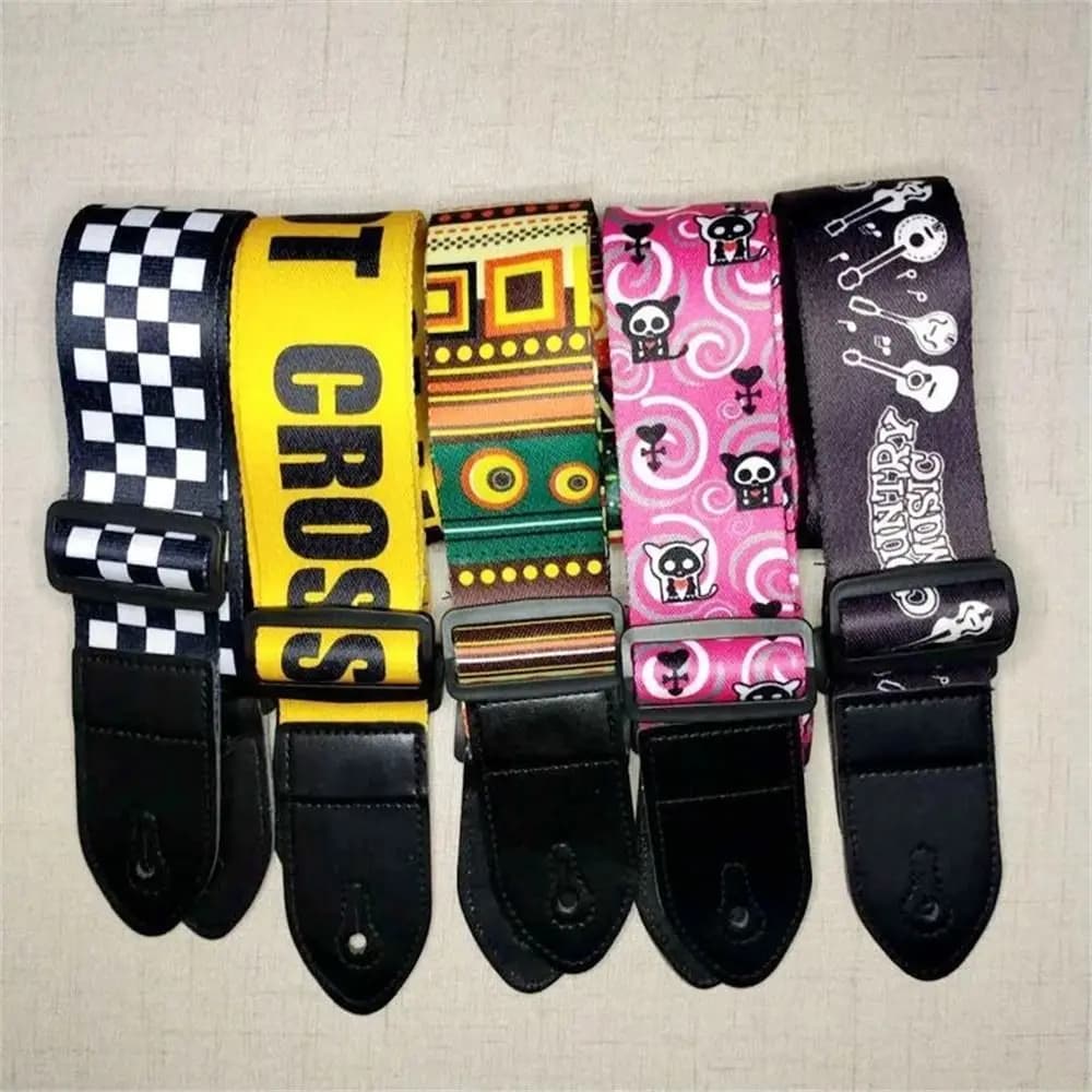 Style Classical Guitar Electric Guitar Leather Head Guitar Strap Guitar Shoulder Strap Acoustic Guitar Strap Guitar Belts