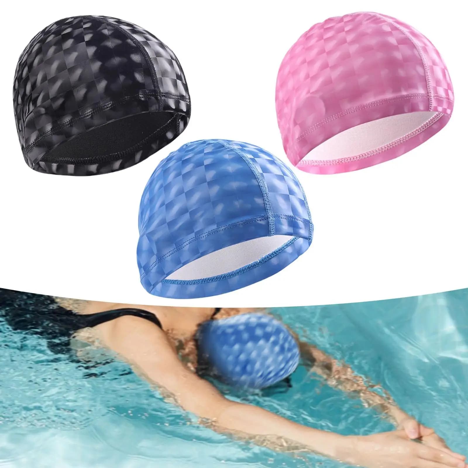 Comfortable Hair Drying Easy to Wear and Remove Non-slip Hat for Pool Bathroom Head for Adult Men Women