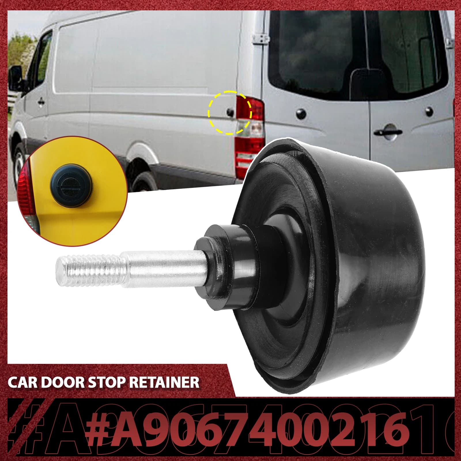 Magnete di controllo del pannello laterale della porta posteriore dell'auto A 9067400216 Aspirazione fermo fermaporta per Mercedes-Benz Sprinter W906 07-18 VW Crafter