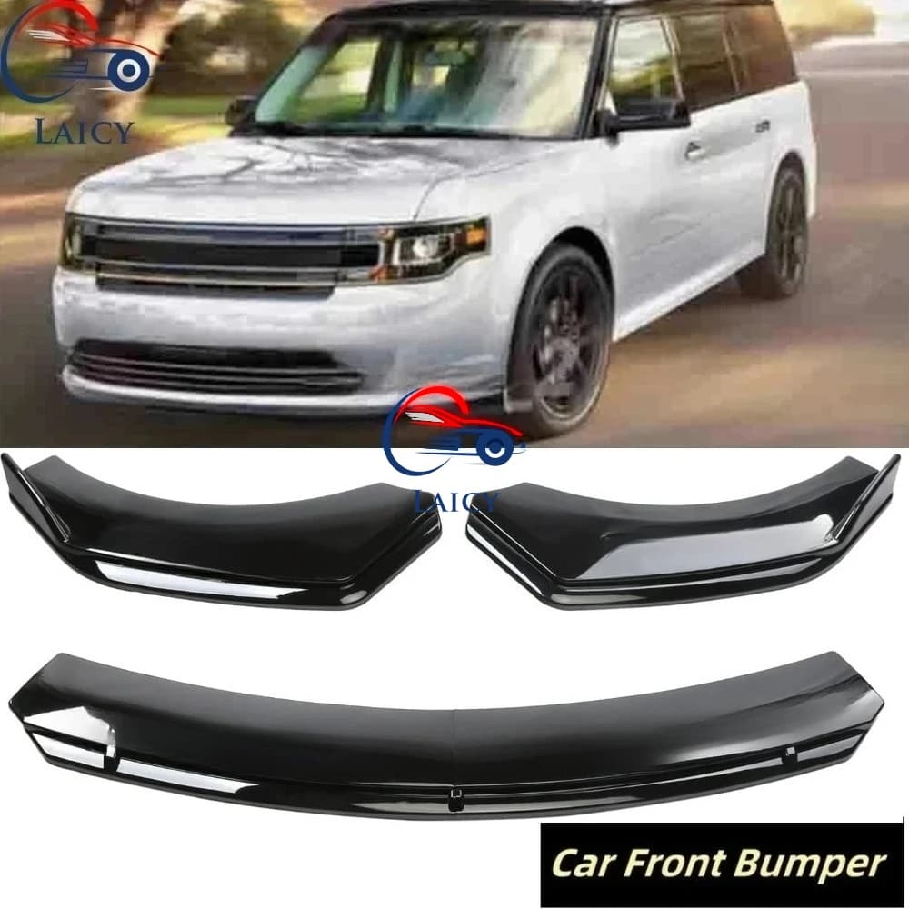 LAICY Kit Spoiler Anteriore per Ford Flex 2009-2019, Diffusore, Splitter, Protezione Paraurti