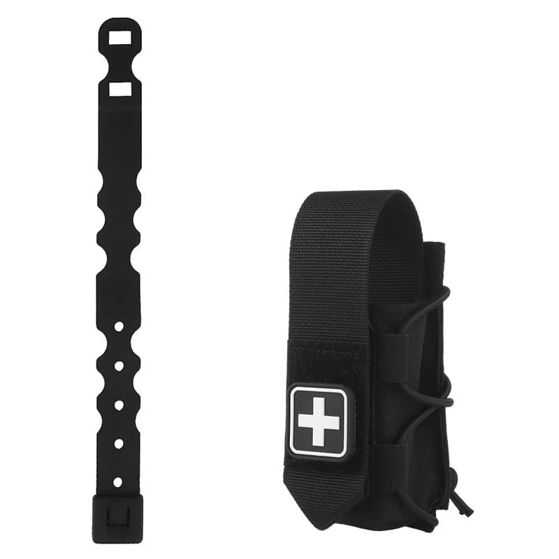 Supporto per laccio emostatico Molle, kit di prima ausilio Laccio emostatico Molle Set di sopravvivenza Custodia per allattamento Borsa per forbici per attrezzi