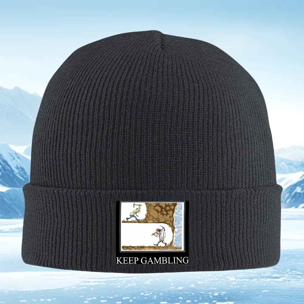 2026 Miners working diamond discovery progress Men Women Unisex Knitted Hat Beanie Pullover Cap Winter Thermal Warm Christmas Ou