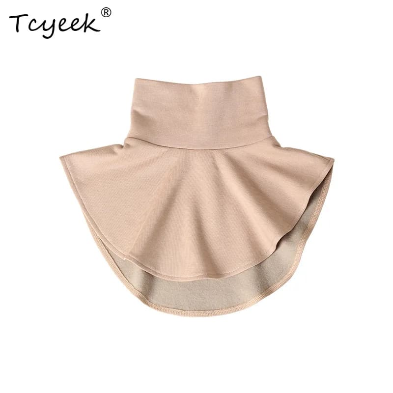 Tcyeek, Fodera Sciarpa calda in vera seta 100%, Peluche tinta unita da donna, Silenziatore quotidiano versatile unisex, 2024 Primavera Estate A45716QM
