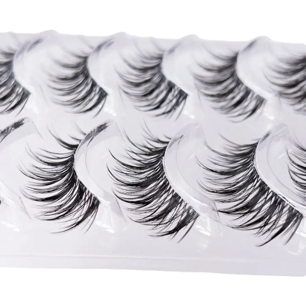Ciglia Finte Stile Thai Naturali Lunghe e Voluminose 3D in Finto Visone Cruelty-free Strumenti per Trucco Occhi Estensione Ciglia