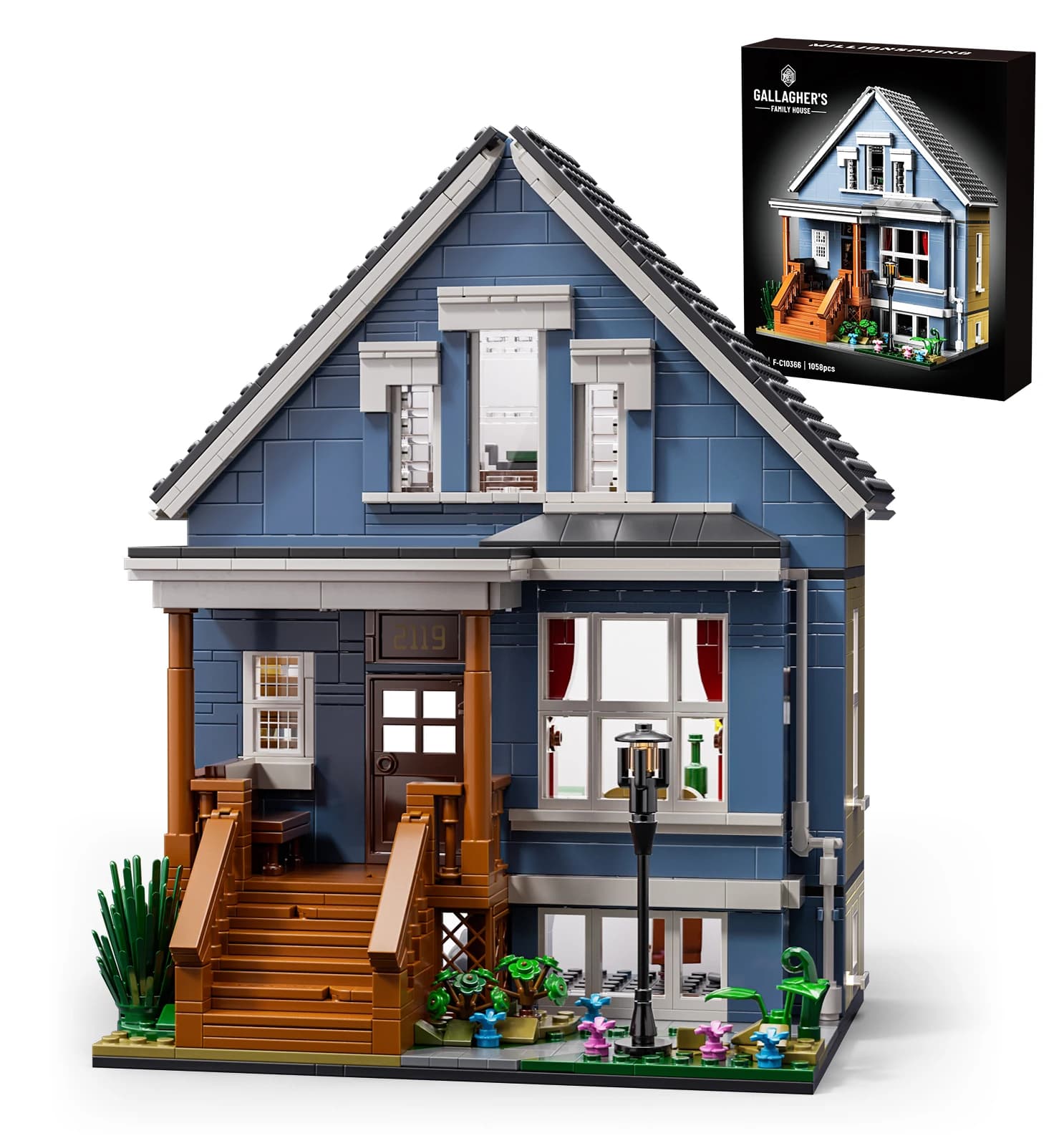 Shameless Gallagher House Building Bricks Family Blocks Giocattoli Regalo per fan e adulti (1058 pezzi)