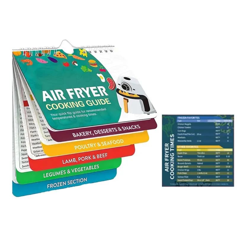 ABLK air fryer recipe book, ABLK air fryer guide, Magnetic recipes book for air fryer, Air fryer recipes accessories