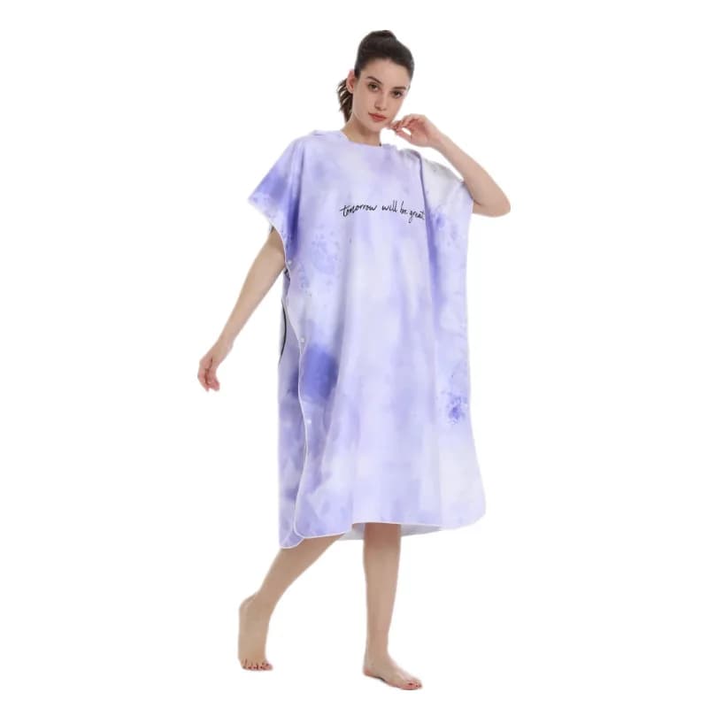 Towel surf poncho Surf poncho microfiber bathrobe wrapper with hood Beach towel for quick drying pool with hood Muta