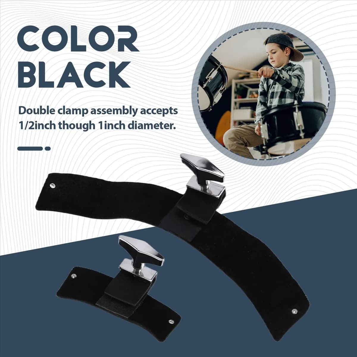 didyou Drum Dampening Pad Practice Leather Musical Parts Professional Drum Damper Mute for Drum Kits Snare Indoor Outdoor Bass