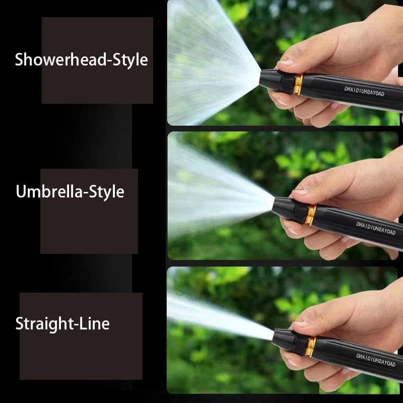 High Pressure Metal Multifunction Garden Spray Gun, Adjustable Manual Nozzle for Irrigation, Gardening Tool for Spraying
