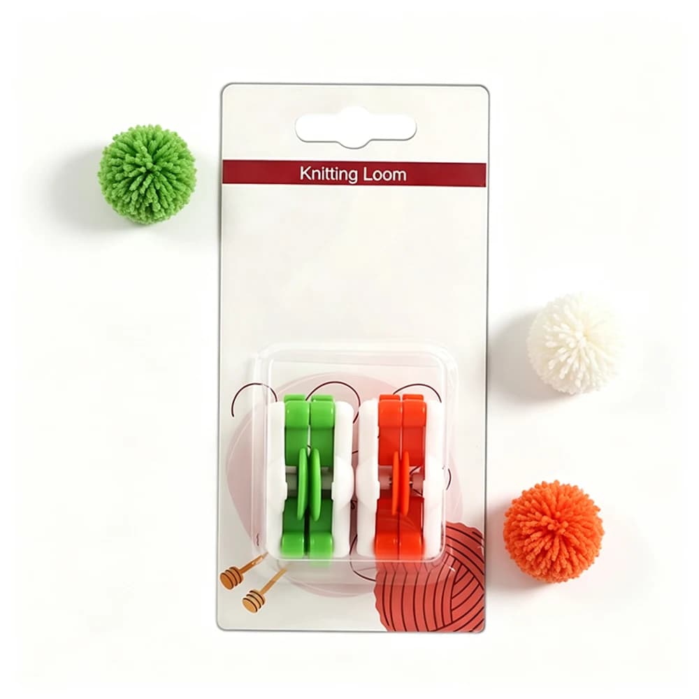 2pcs/set Handmade Yarn Ball Maker 20/25mm Pom Pom Maker Kit Mini Knitting Loom DIY Plush Balls Weaving Tools Accessories Set