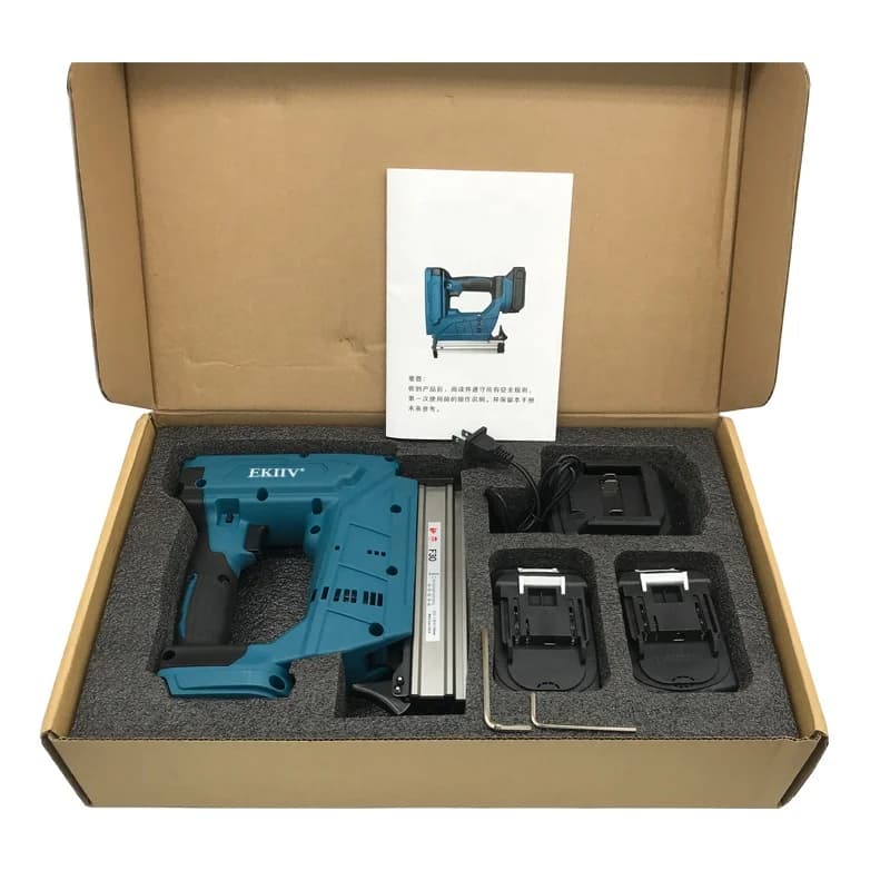EKIIV Recinzione Chiodi Pistola Estrattore Chiodo Martello Macchina Inquadratura Soffitto Puncher Sigillatura Cucitrice Al Litio Cordless Brad Chiodatrice