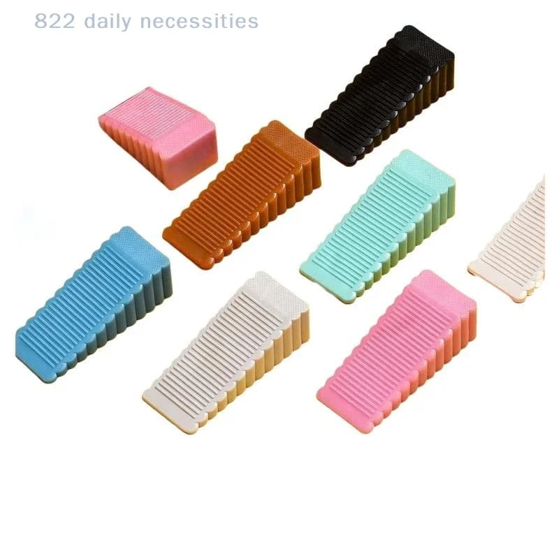 Soft PVC Safety Door Stopper Anti Collision Non Slip Wedge Door Rear Retainer for Home Office Kids Friendly Door Protection