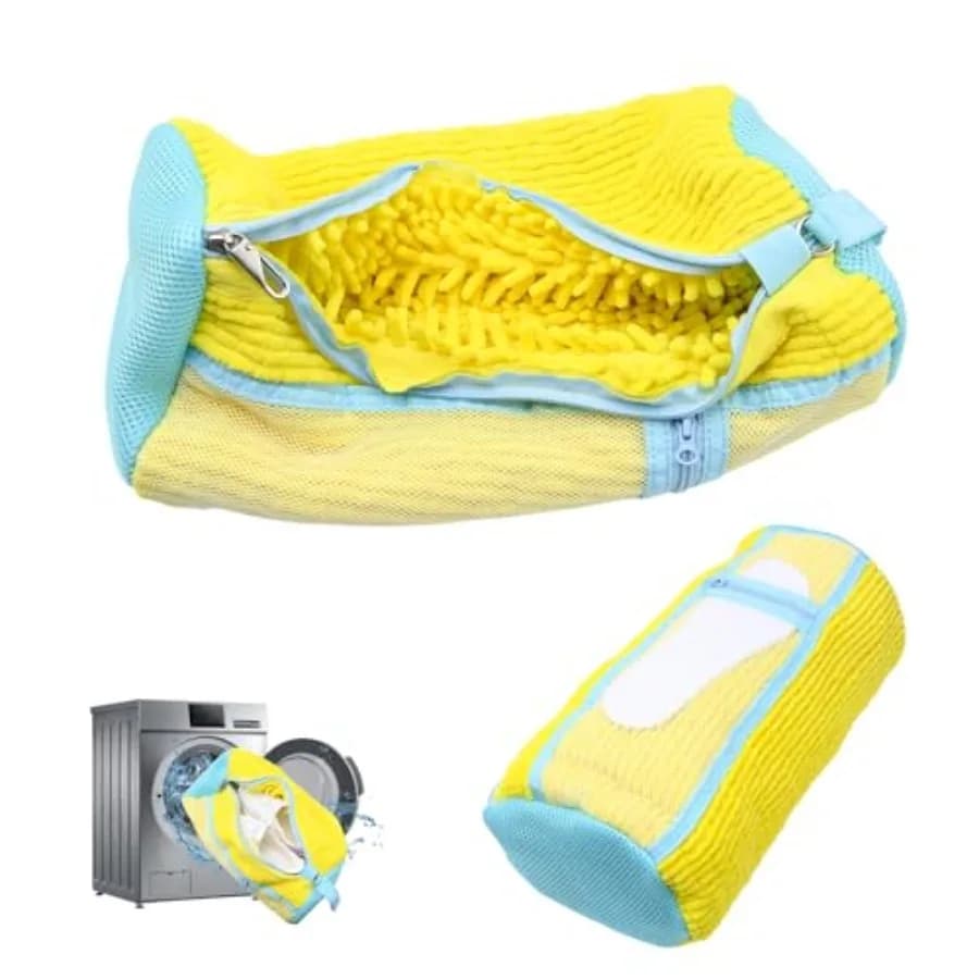 Shoe Washing Machine Bag, 2 Pcs Shoe Washing Bag for Dryer and Washer, Reusable Laundry Shoe Bag for All Shoes Sizes, Independe