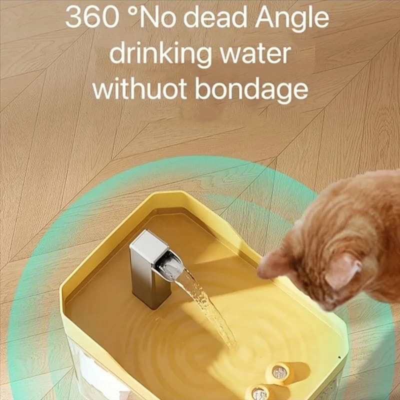 AB66-Pet Fountain Smart drinking fountain USB plug-in for cats and dogs, ultra silent