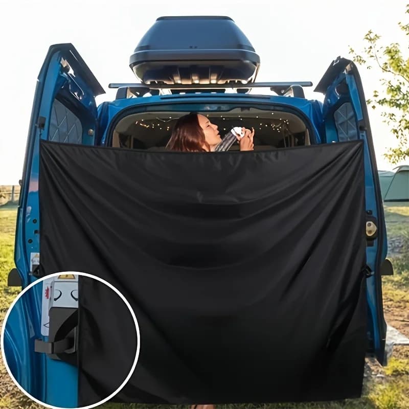 Tenda per porta camper con gancio Isolamento oscurante Tessuto resistente per camion Doccia esterna Accessori per camper