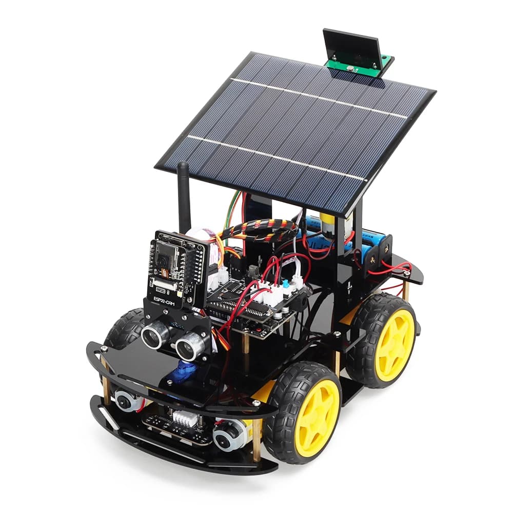 ESP32 Robot Starter Kit per Arduino Solar Charging la migliore vendita di elettronica fai da te Robot di intelligenza artificiale Kit completo