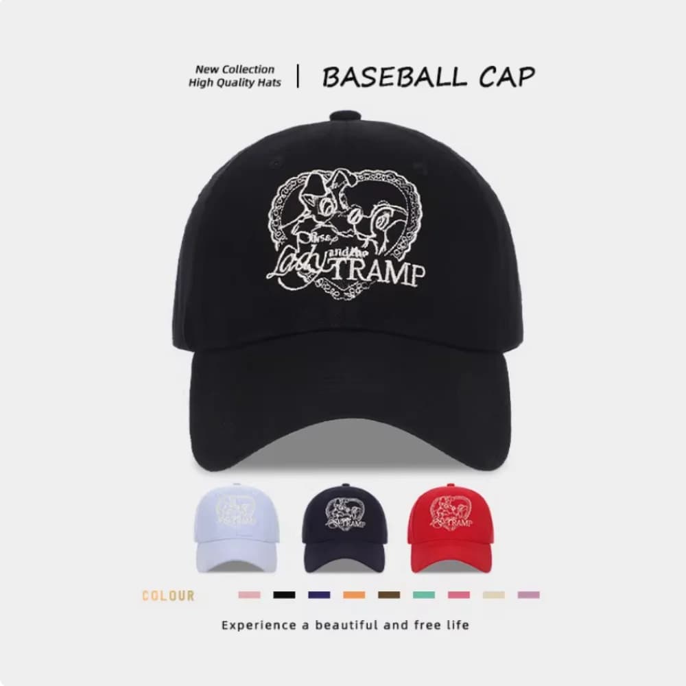Distressed Baseball Cap Washed Cotton Wide Brim Embroidery Letter Hat for Men Women Outdoor Casual Sun Cap