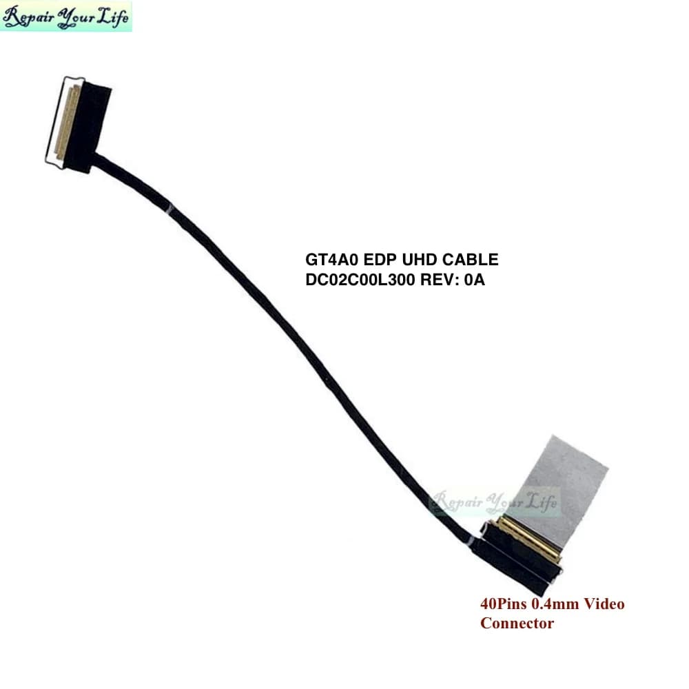 Cavo LCD LVDS GT4A0 EDP UHD a 40 pin per Lenovo Thinkpad T14 Gen 1 P14s 4K 0.4mm, Cavi Schermo, Connettore Video Flessibile DC02C00L300