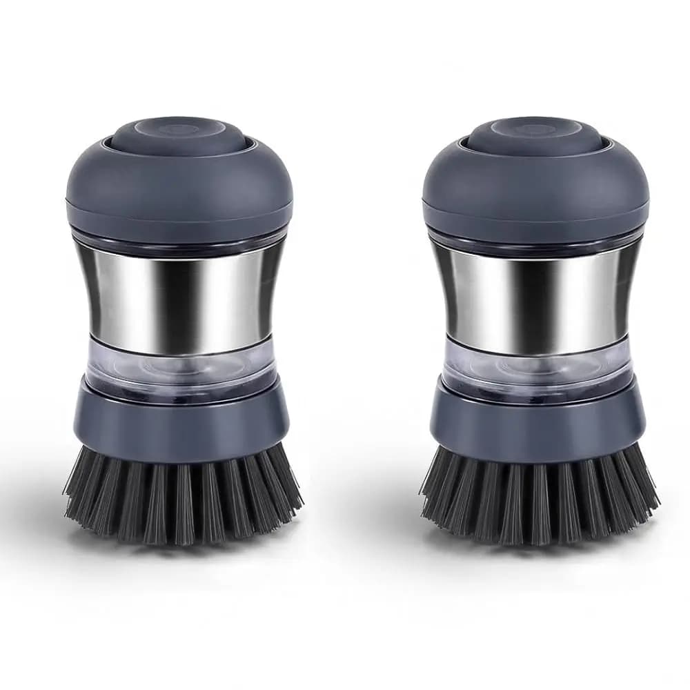 Spazzola per Dispenser Sapone in Acciaio - Confezione da 2 - Spazzola per Lavaggio Piatti da Cucina