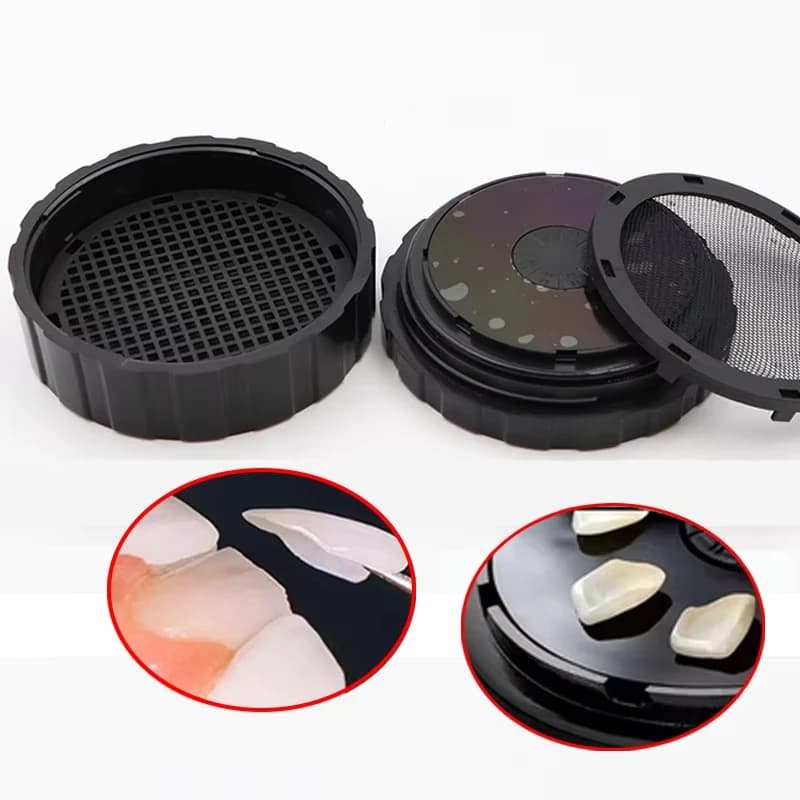 Dental Veneer Rinse Box Porcelain Veneers Sterilize Wire Engraving Case Laboratory Accessories for Dentistry