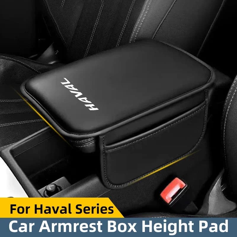 Car Armrest Box Pad Leather Bearing Hemlocking Pocket Height Support Styling For Haval M1 M2 H2 H5 H6 H7 H9 Dargo M6 F5