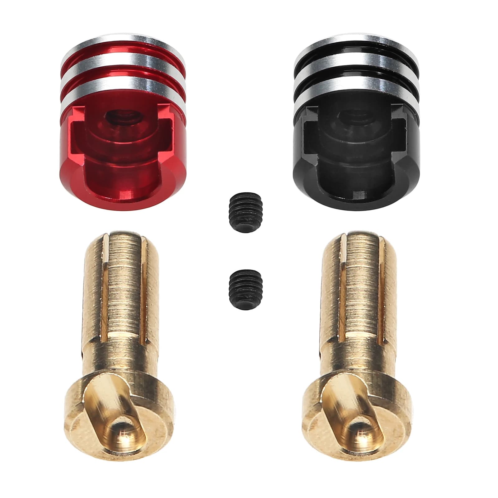Set di tappi proiettili per dissipatore di calore in metallo con guscio rigido senza saldatura da 4 mm/5 mm per tappi proiettili LowPro per auto RC