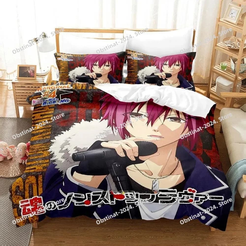 Nuova stampa 3D Anime Marginale # 4 Set biancheria da letto Ragazzi Ragazze Twin Queen King Size Copripiumino Federa Letto Ragazzi Tessili per la casa per adulti