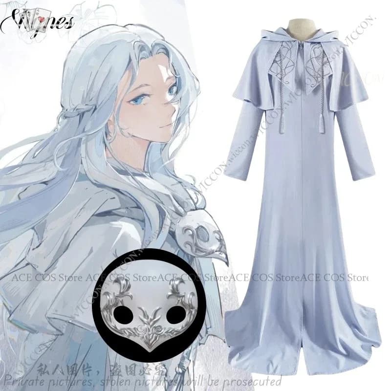Abiti Costume Nero Blu Abito Donna Cosplay Vignes Abbigliamento Maschera Halloweenb;4.f'7;j,3'