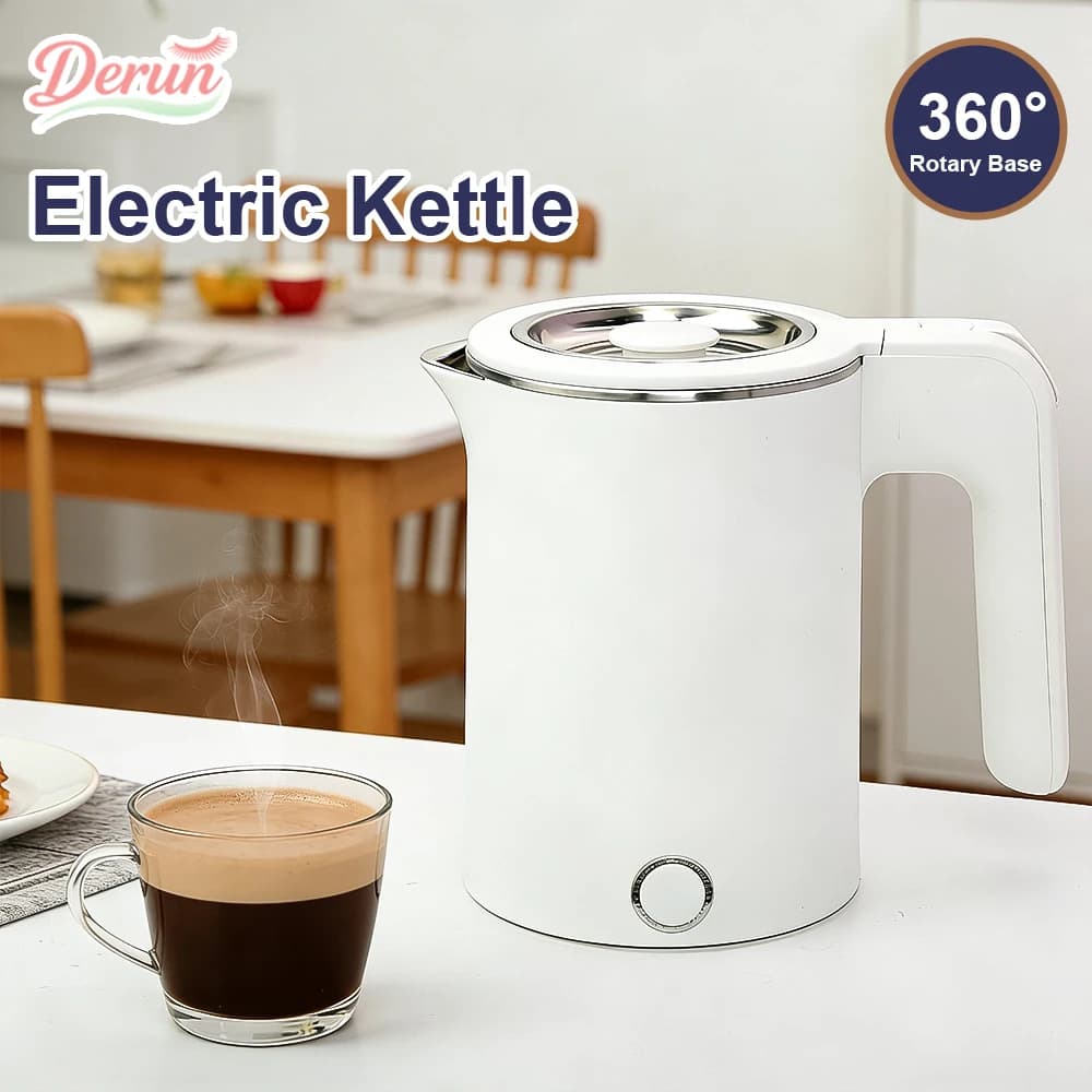 1.0 litre smart electric kettle, suitable for travel, stainless steel, portable, for tea, coffee, beer, home, hotel