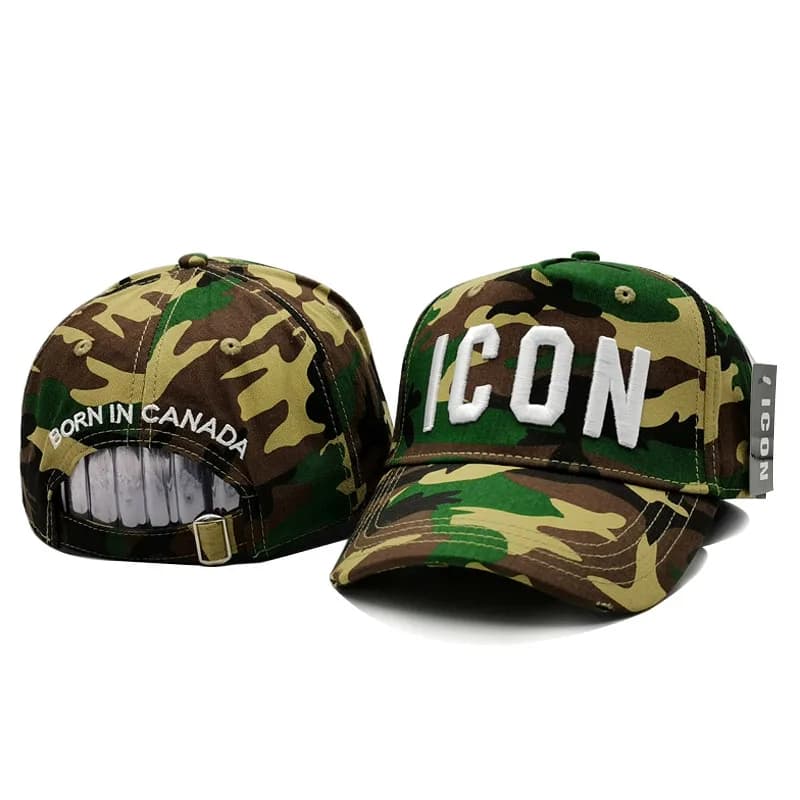 2022 New Arrival Cotton Baseball Caps ICON Logo Letters High Quality Camouflage Cap Men Women Hat Black Cap Dad Hats