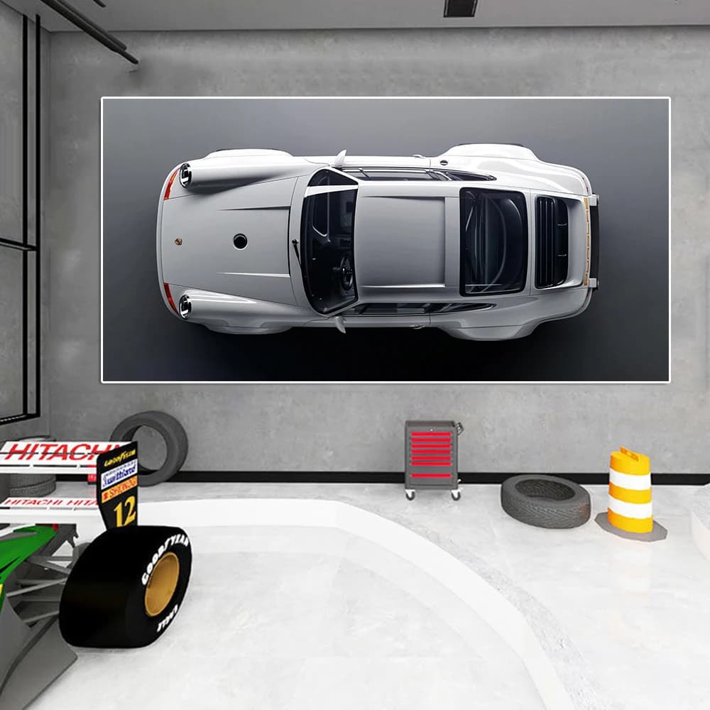 1pc frameless Modern Luxury Sports Car 911 Poster And Print Supercar Graffiti Canvas Painting Large Racing Wall Art Mural Room H