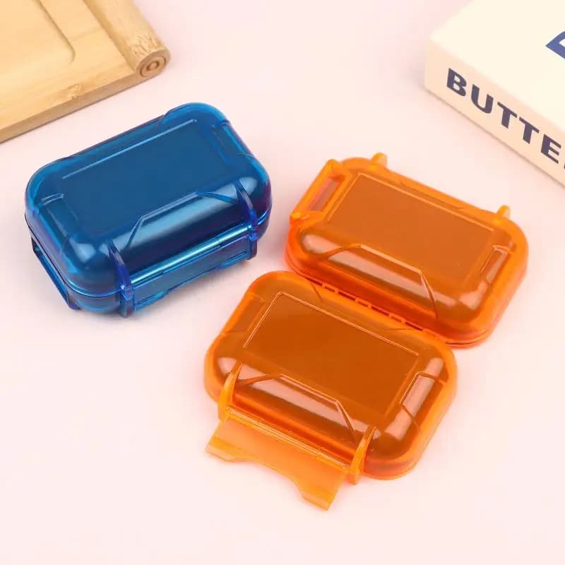 1 Pezzo Custodia Protettiva Impermeabile Antiurto per Cavo Auricolari, Organizer per Accessori, Scatola per Trasporto Auricolari
