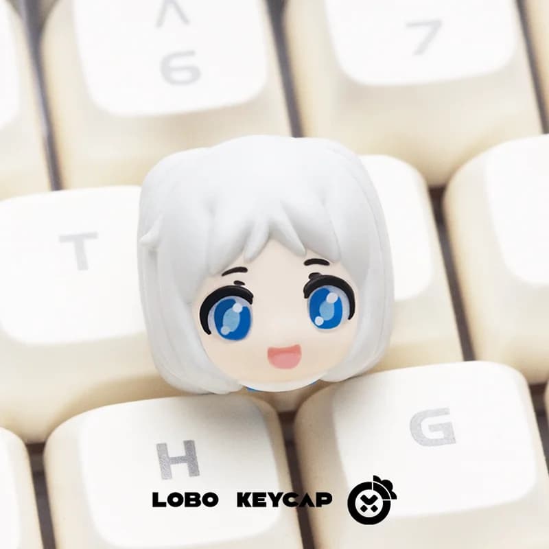 Anohana Menma Artisan Resin Keycap Custom Esc Mechanical Keyboard Keycap Handmade Gaming Collectible Gift Anime Keyboard Fans