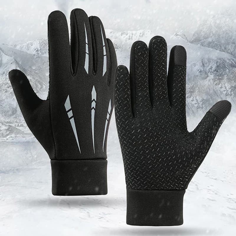 (Summer6) Winter Cycling Gloves Men's Gloves Touch Screen Sports Gloves Windproof Cycling Gloves Hot Thermal Running Ski Gloves