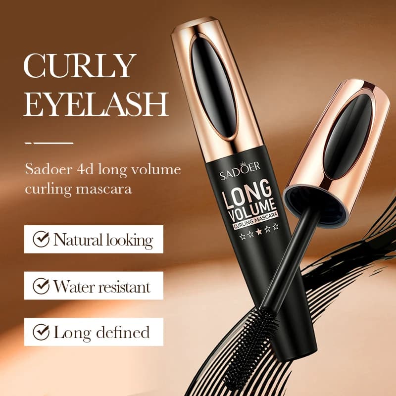Confezione da 1/2 mascara per ciglia a lunga tenuta, mascara volumizzante e modellante, a lunga durata, che non sbava e non sbiadisce, un mascara pratico indispensabile per ragazze, un ottimo regalo per le vacanze