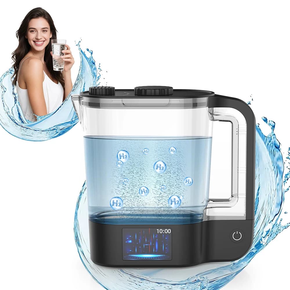 Nuovissimi Generatori di Acqua Idrogenata a Bassa Frequenza 2L con Doppio Elettrolizzatore, Bollitore per Acqua Idrogenata per Uso Domestico, Caraffa per Acqua Idrogenata