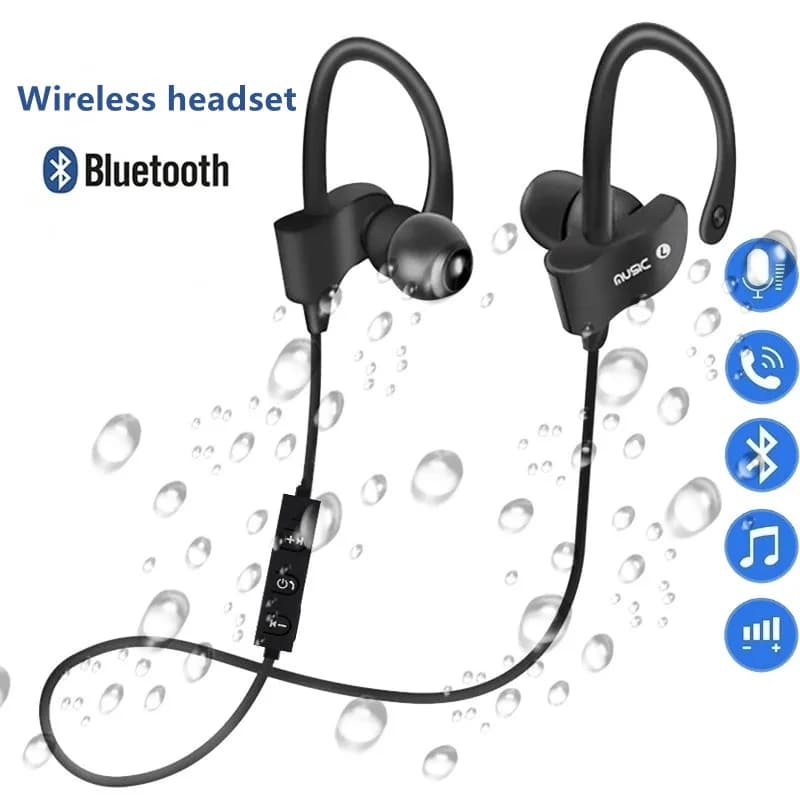 Auricolari Bluetooth wireless Cuffie wireless Cuffie sportive per musica Cuffie wireless vivavoce da gioco per tutti gli smartphone