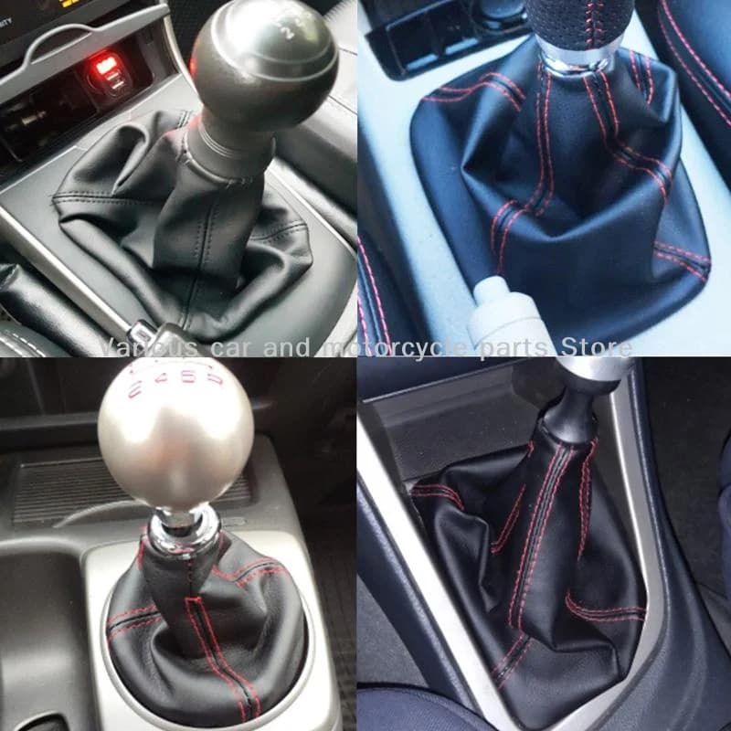 Copertura Universale per Pomello del Cambio Auto, Vari Stili, Collari in Pelle per Leva del Cambio, Adatti alla Maggior Parte dei Veicoli per Rinnovare l'Interno
