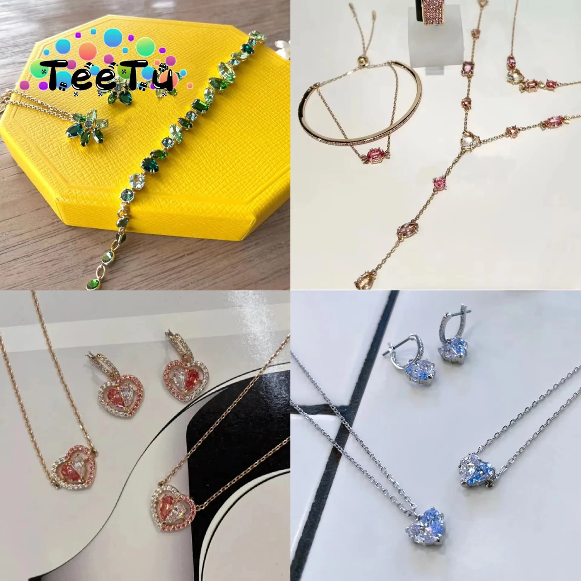 2026 Eye-catching Pink Flower Fine Jewelry Set Fashion for Women Dopamine Earrings Bracelet Ring Sweet Romantic Gift