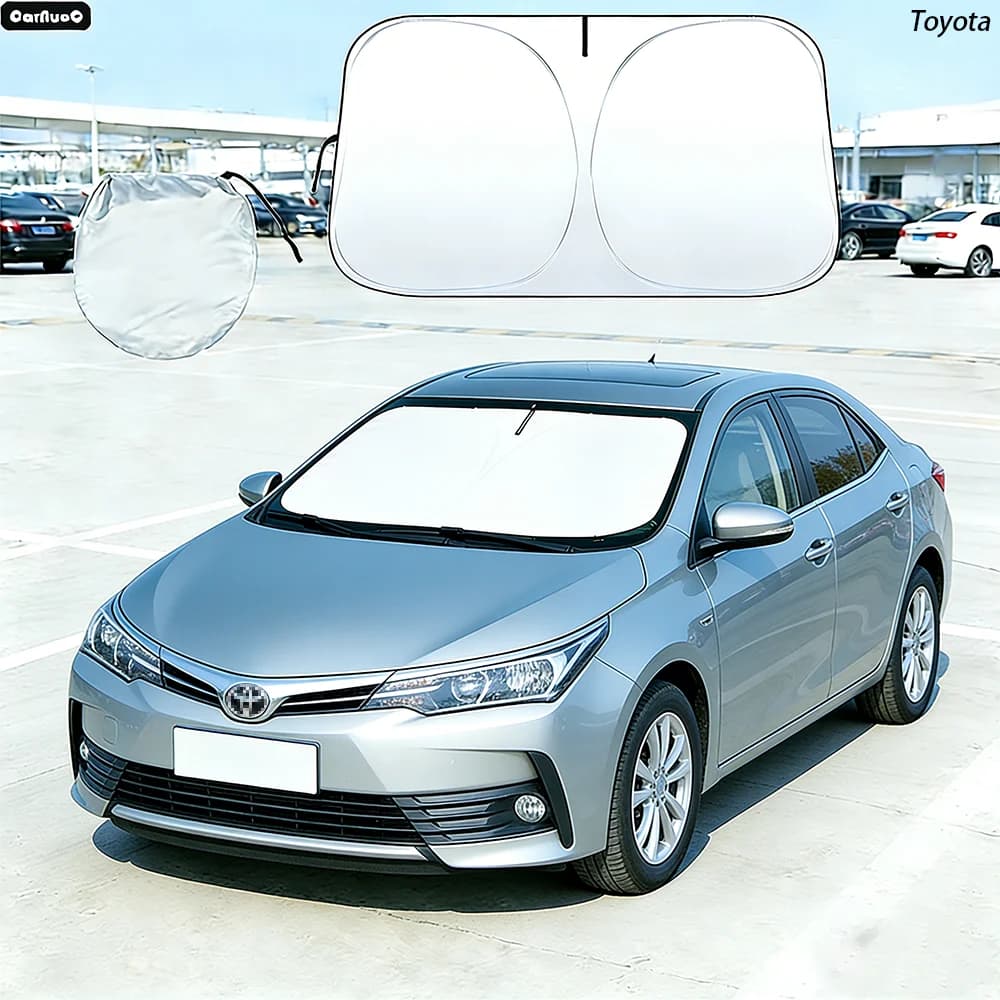 Parasole per parabrezza auto per Toyota Corolla 1990-2024, protezione solare, visiera parasole, protezione UV e dal calore