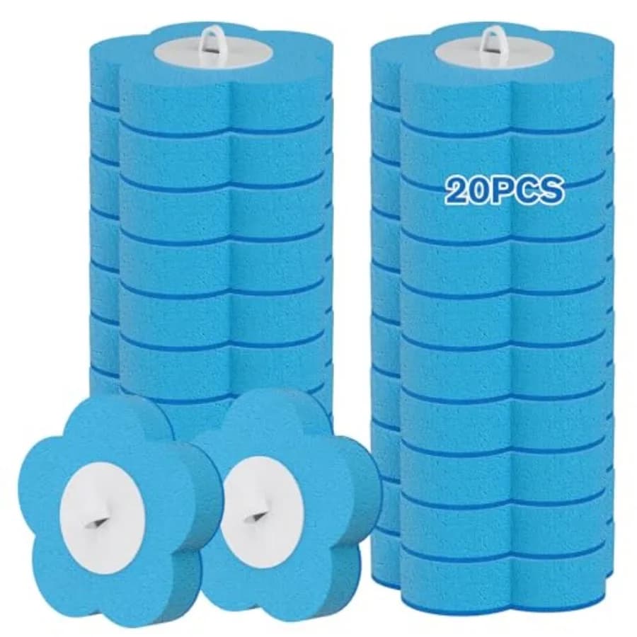 Disposable Toilet Brush Refills 20PCS Only for - Toilet Bowl Cleaner Head for Toilet Brush, Toilet Cleaning Supplies, 20PCS Bru