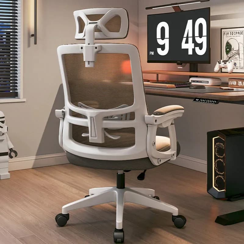 Sedia da Gaming Ergonomica Reclinabile con Supporto Lombare, Sedia da Ufficio Regolabile per Lunghe Ore di Lavoro e Intrattenimento